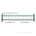 Green and white color of steel grass lawn fence /Garden fence HL-14